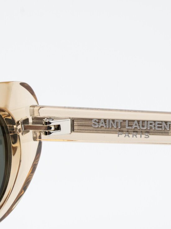 Saint Laurent Women Sunglasses Transparent Nude Grey Oval SL557 SHADE 004 main image 5
